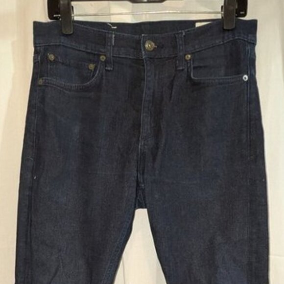 Rag & Bone Fit 1 Skinny Dark Navy Rinse Wash Aero Stretch Tapered Leg Jean 31x32 - Picture 5 of 8